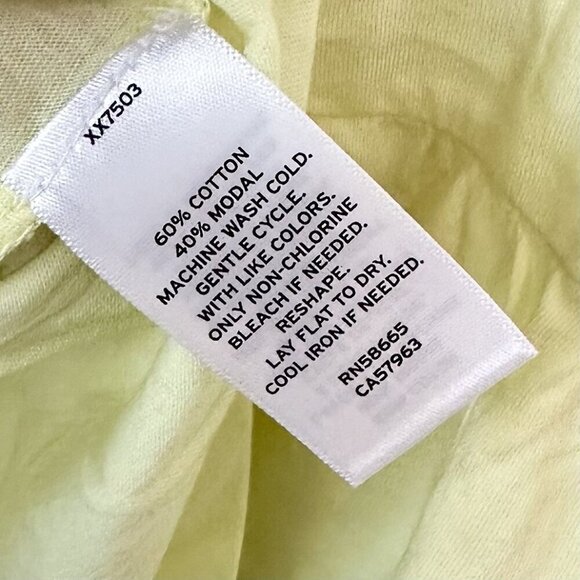 NWT Abound by Nordstrom Yellow Sleeveless V-Neck Babydoll Tank Top - Size: M - Picture 3 of 5